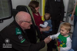 Charlie thanks Shay for his life-saving work on St Patrick's Day