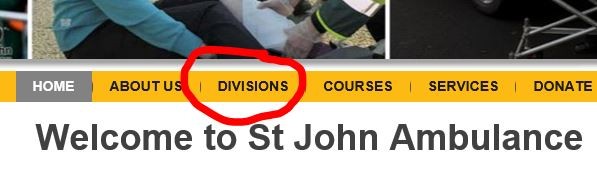 Step 2 - Divisions Button